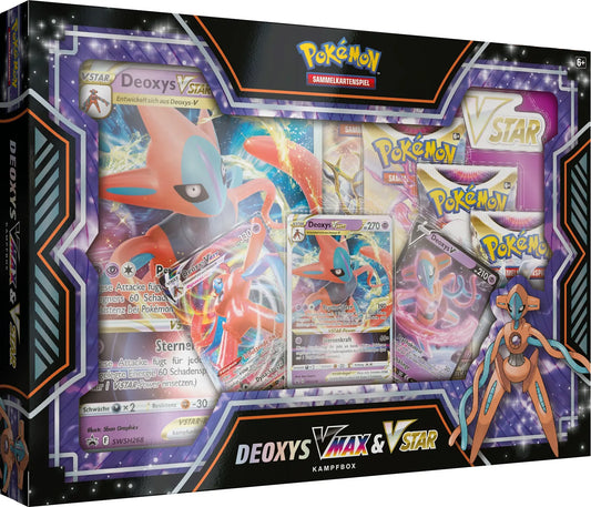 Pokémon Deoxys oder Zeraora VMAX & VSTAR Battle Box – Live Rip – Deutsch