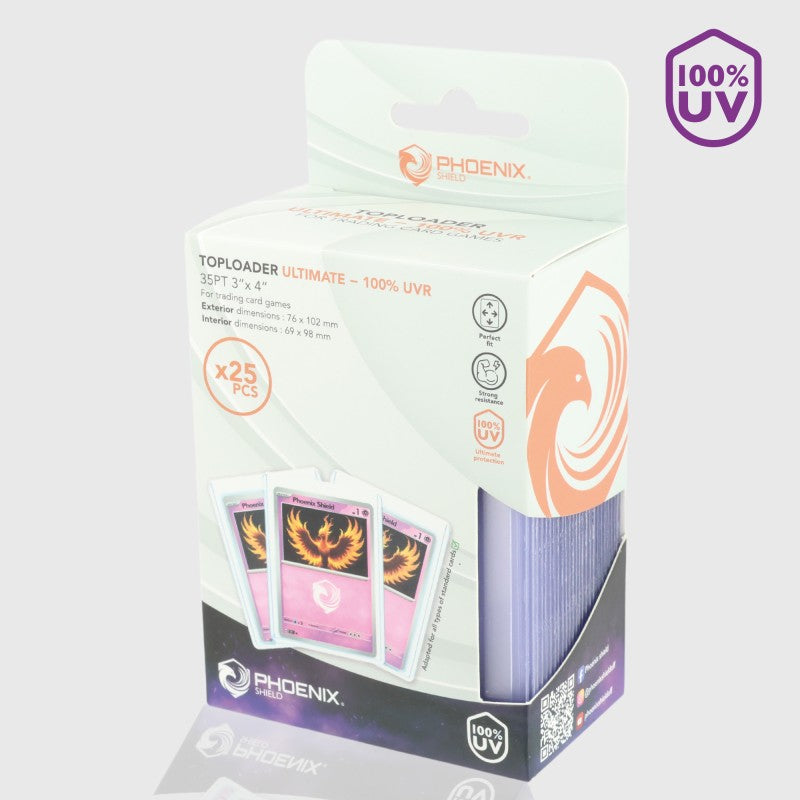 Phoenix Shield Toploader Ultimate 35pt UV100 – 25 Stück