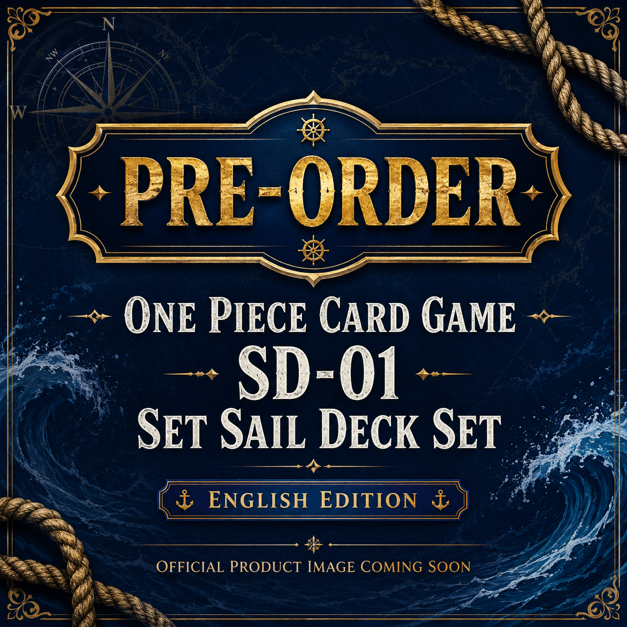 One Piece Card Game SD-01: Set Sail Deck Set – Englisch (Vorbestellung)