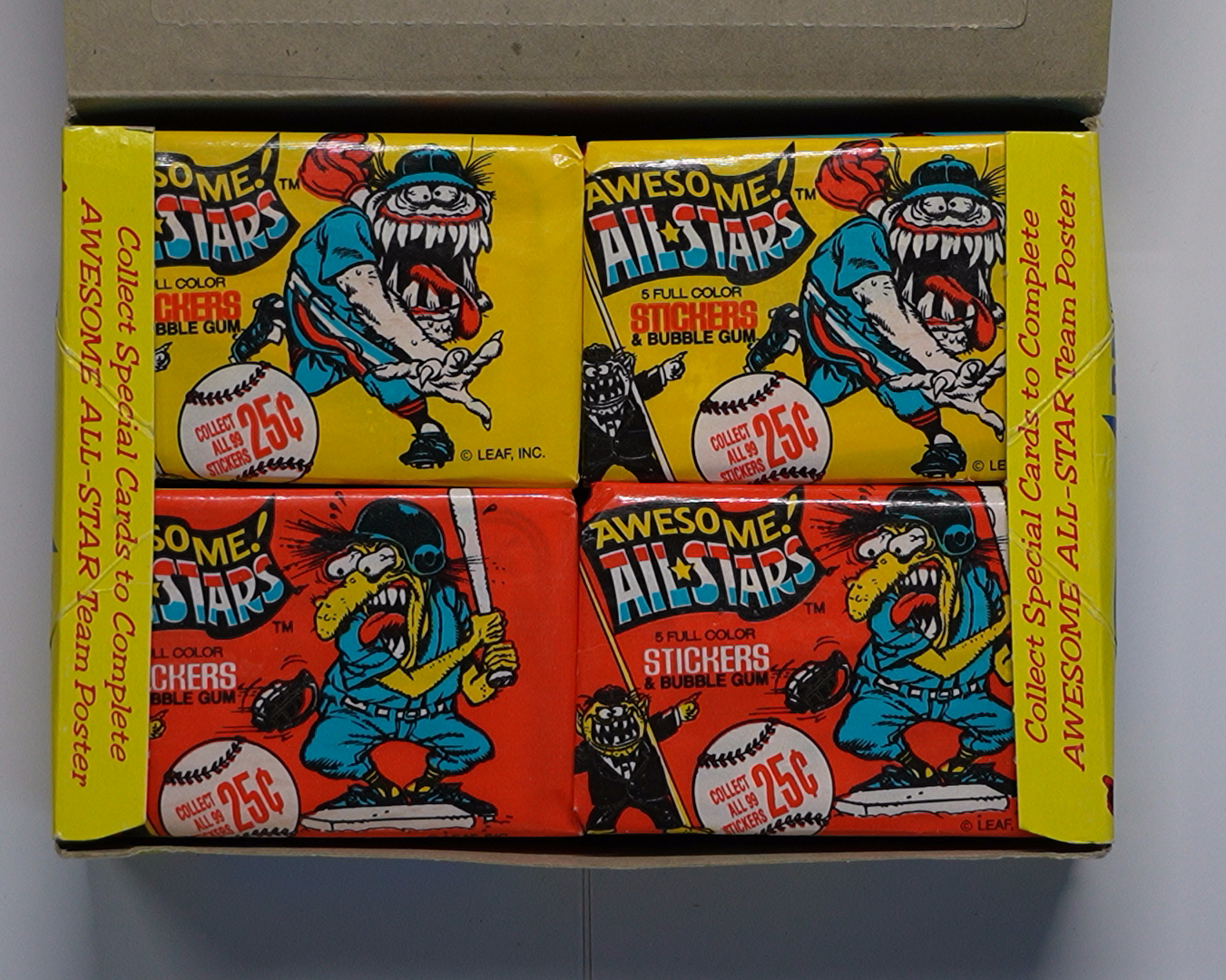 Baseball Awesome! All-Stars Leaf 1988 – Vintage Sticker Pack