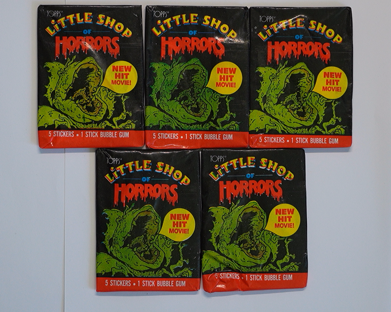 Little Shop of Horrors 1986 Topps Sticker Pack