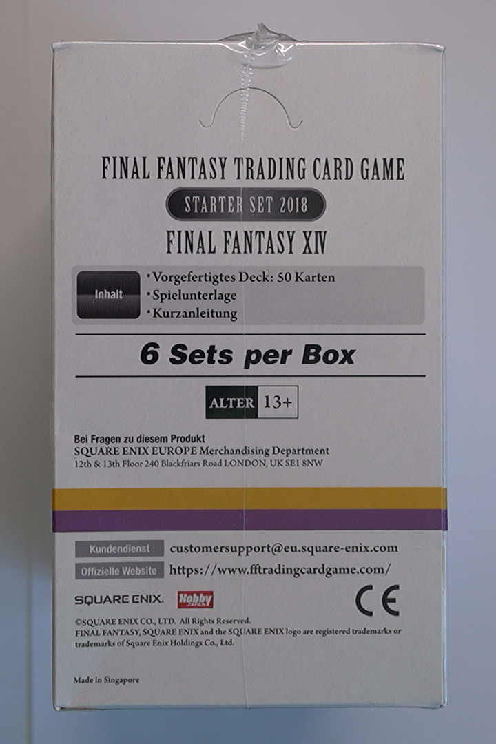 Final Fantasy Trading Card Game Starter Set 2018 – Final Fantasy XIV Display