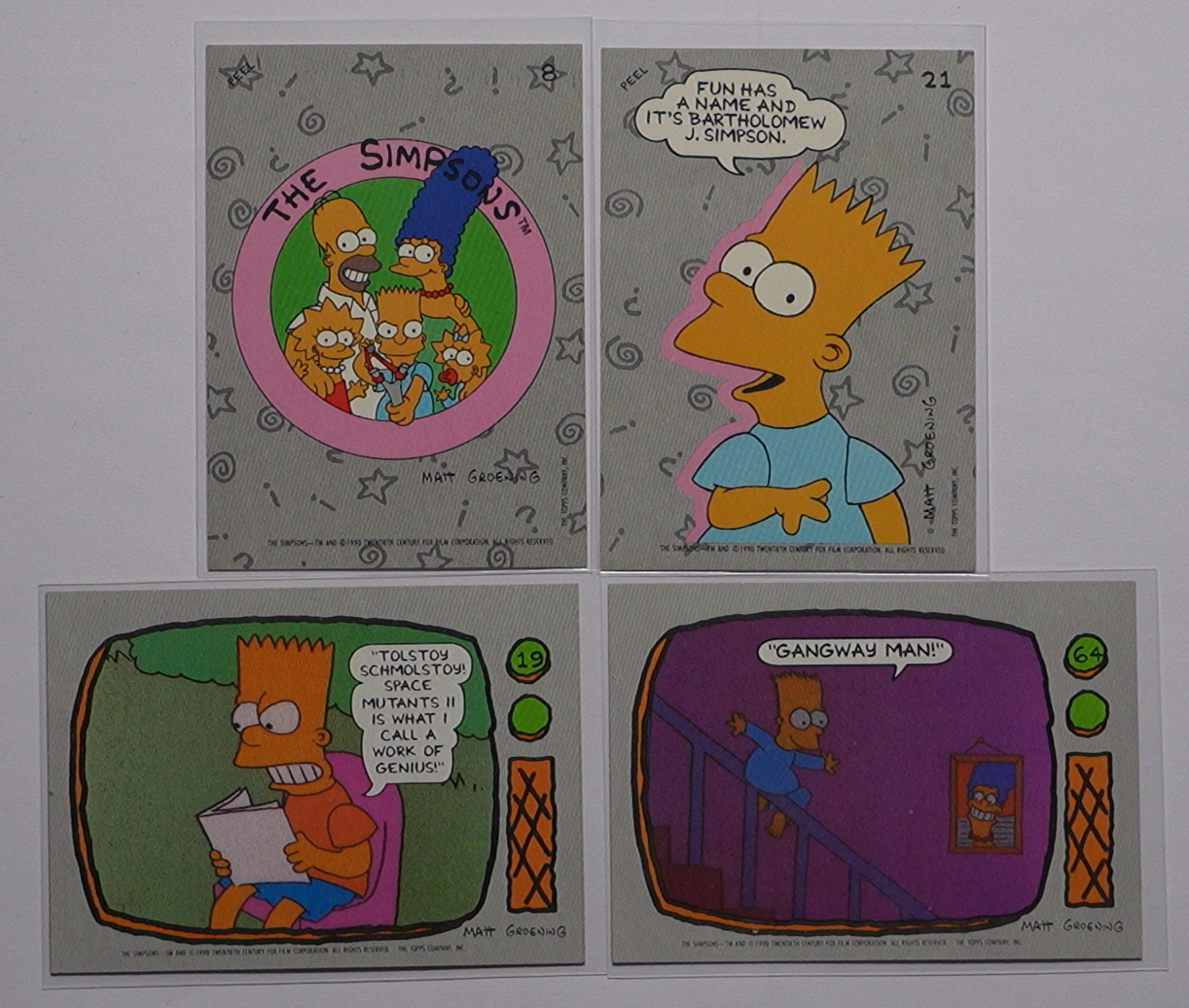 The Simpsons Topps 1990 – Vintage Trading Card Pack