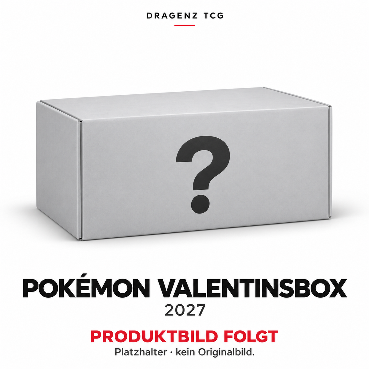 Platzhalter für Pokémon VALENTINSBOX 2027 – Produktbild folgt, kein Originalbild.