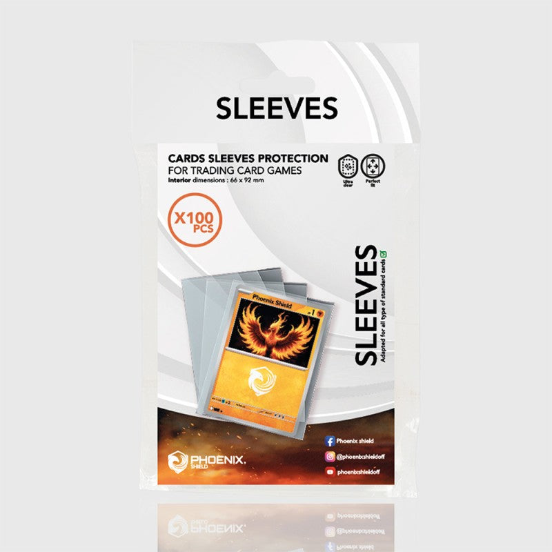 Phoenix Shield Standard Sleeves Transparent – 100 Stück