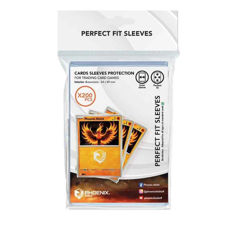 Phoenix Shield Perfect Fit Sleeves Standard Transparent – 200 Stück