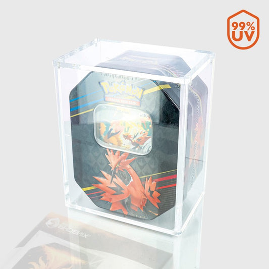Phoenix Shield Acrylbox für Pokémon Tin  Metalldose – UV99