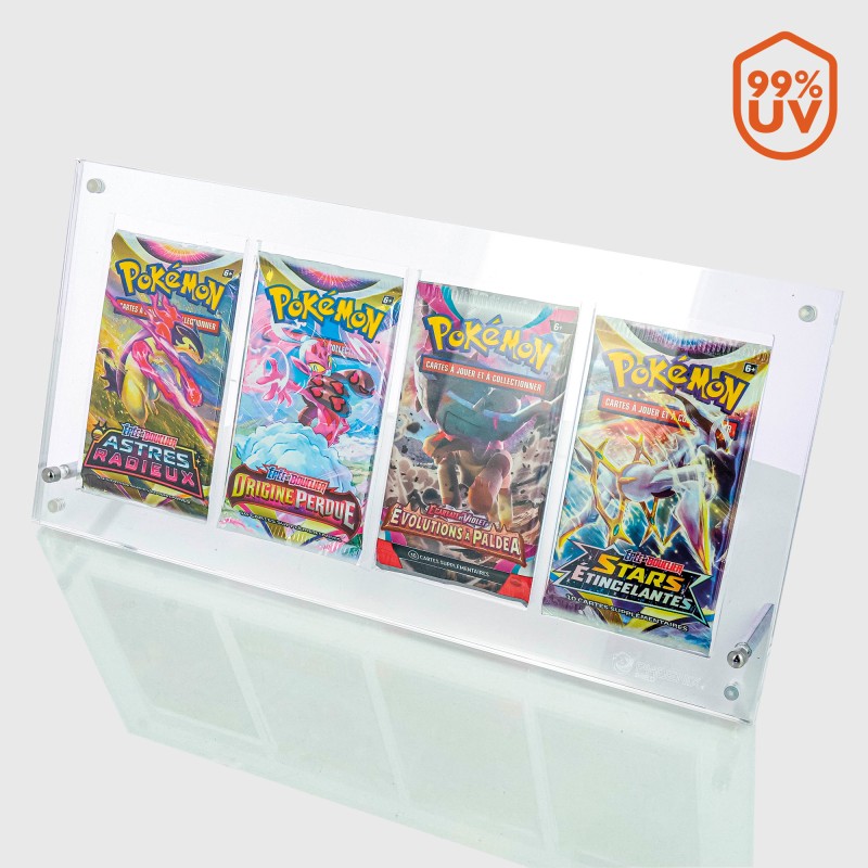 Phoenix Shield Acryl Booster Pack Holder für 4 Booster – UV99