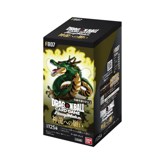 Dragon Ball Fusion World FB07 Wish for Shenron – Booster & Display – Japanisch