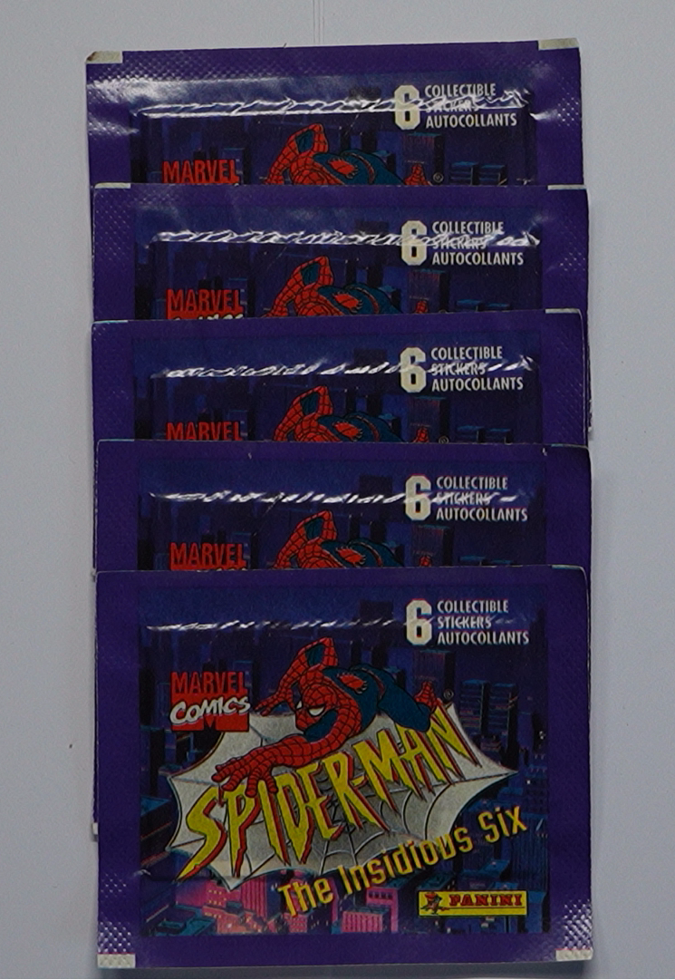 Spider-Man The Insidious Six Sticker Pack – Panini 1996