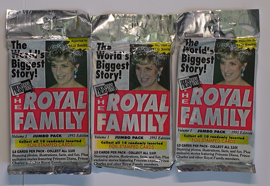 The Royal Family 1993 Press Pass Jumbo Pack