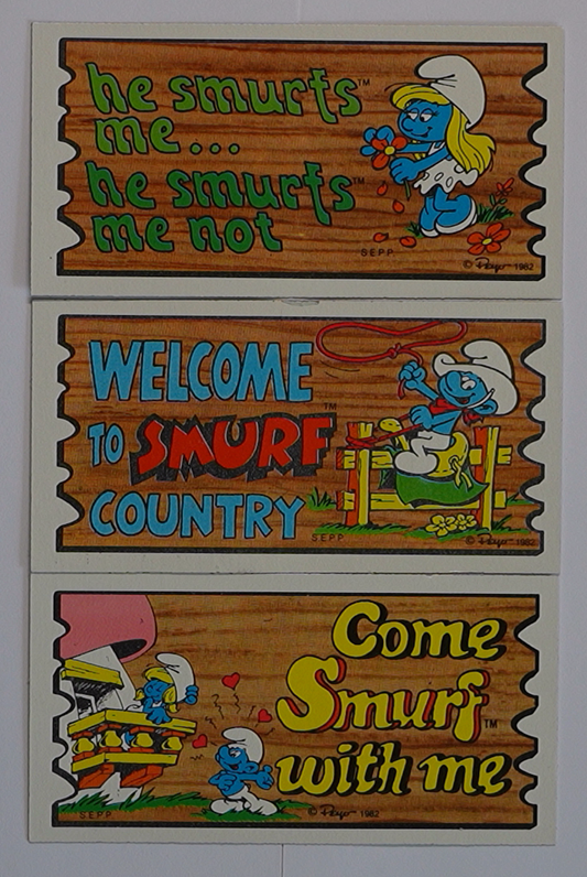 Smurf Supercards 1982 Topps Pack