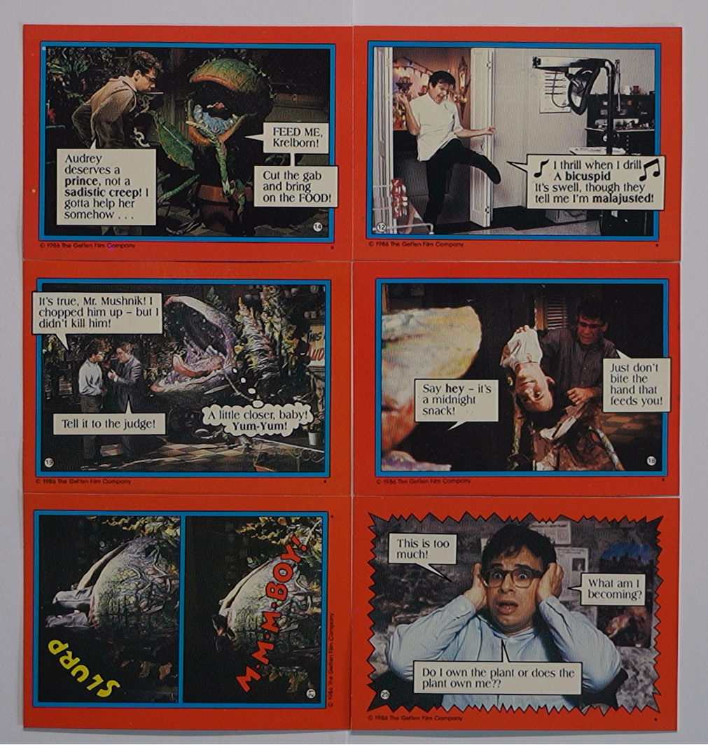 Little Shop of Horrors 1986 Topps Paquet de Stickers