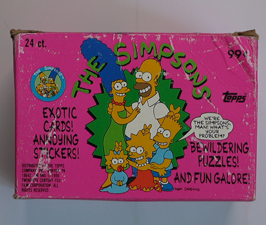 The Simpsons Topps 1990 – Vintage Trading Card Pack