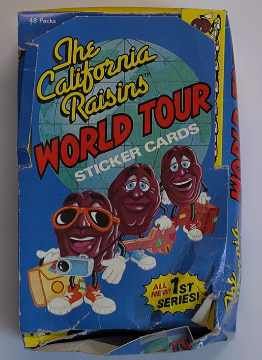 The California Raisins World Tour 1988 – Vintage Sticker Card Pack