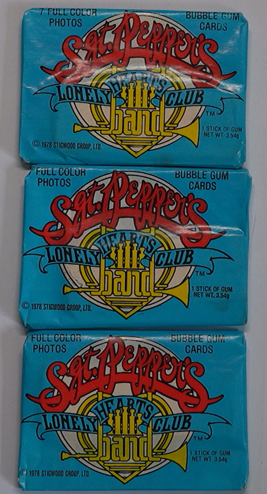 Sgt. Pepper’s Lonely Hearts Club Band Trading Cards 1978 Booster Pack – Vintage