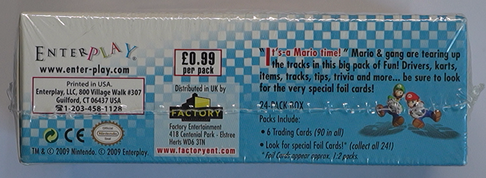 Mario Kart Wii Trading Card Fun Pak 2009 – Englisch