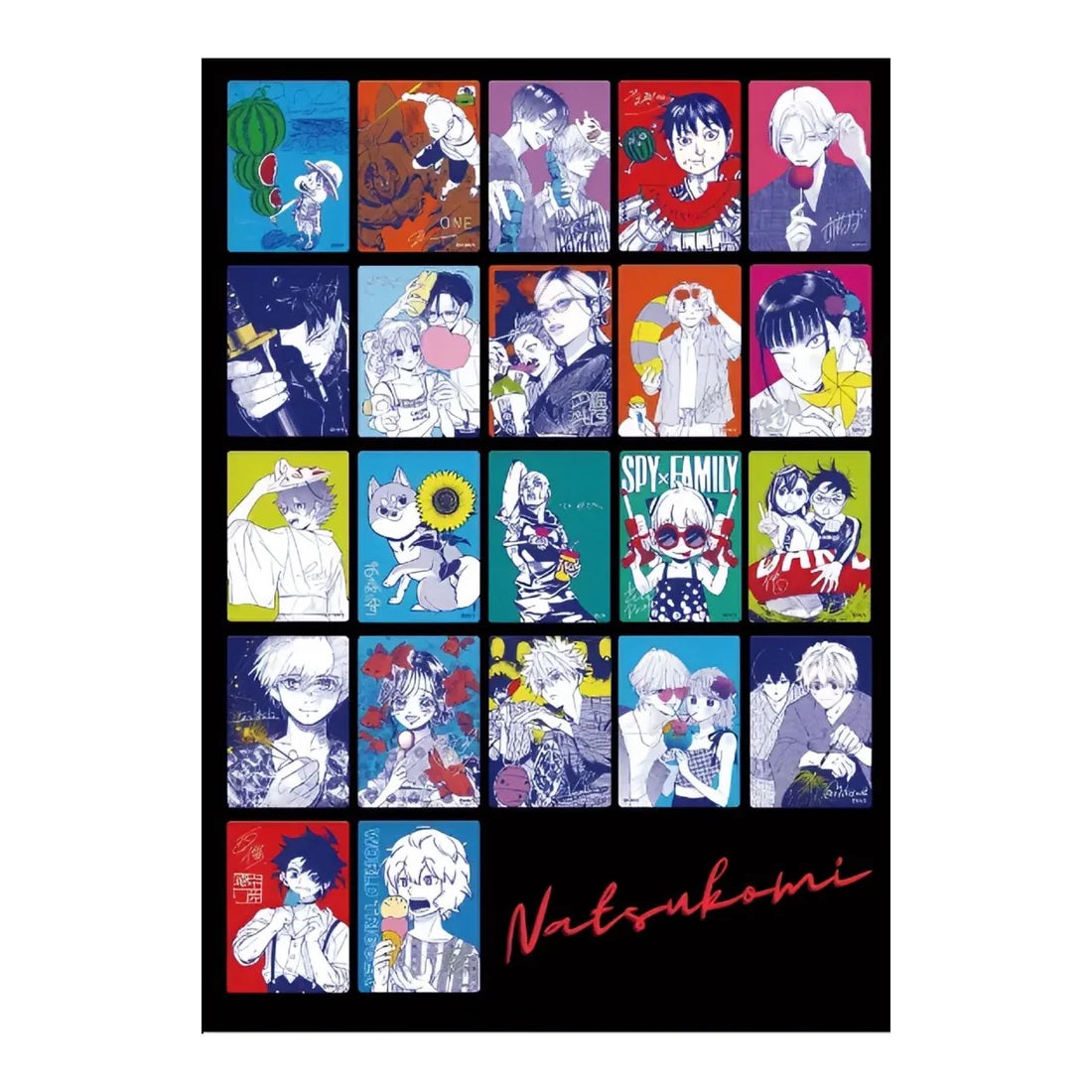 Shueisha Natsukomi 2026 Meta Kira Metallic Card Complete Set (22 Cards) – Japan Exclusive