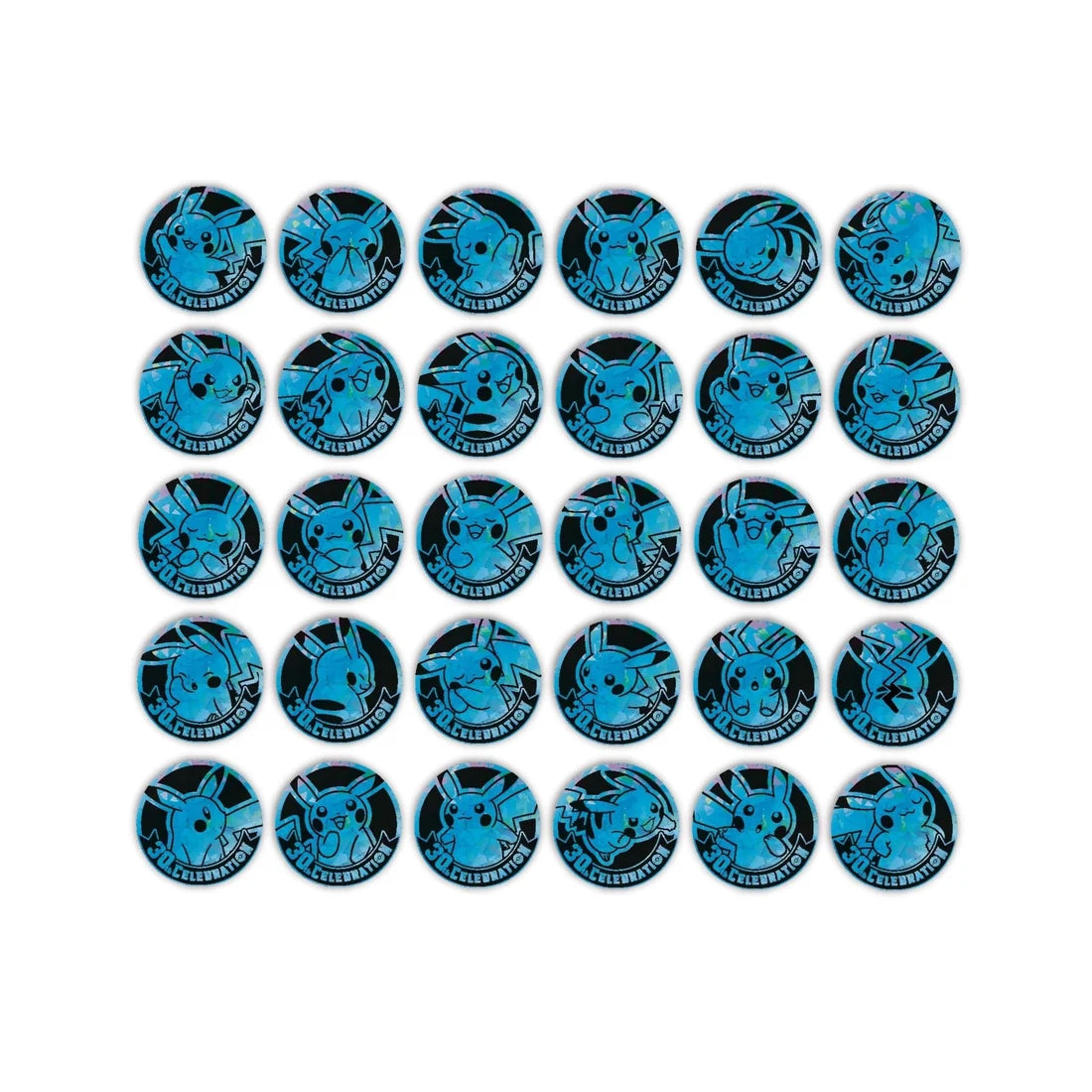 Pokémon 30th Celebration Pikachu Coins – Blue