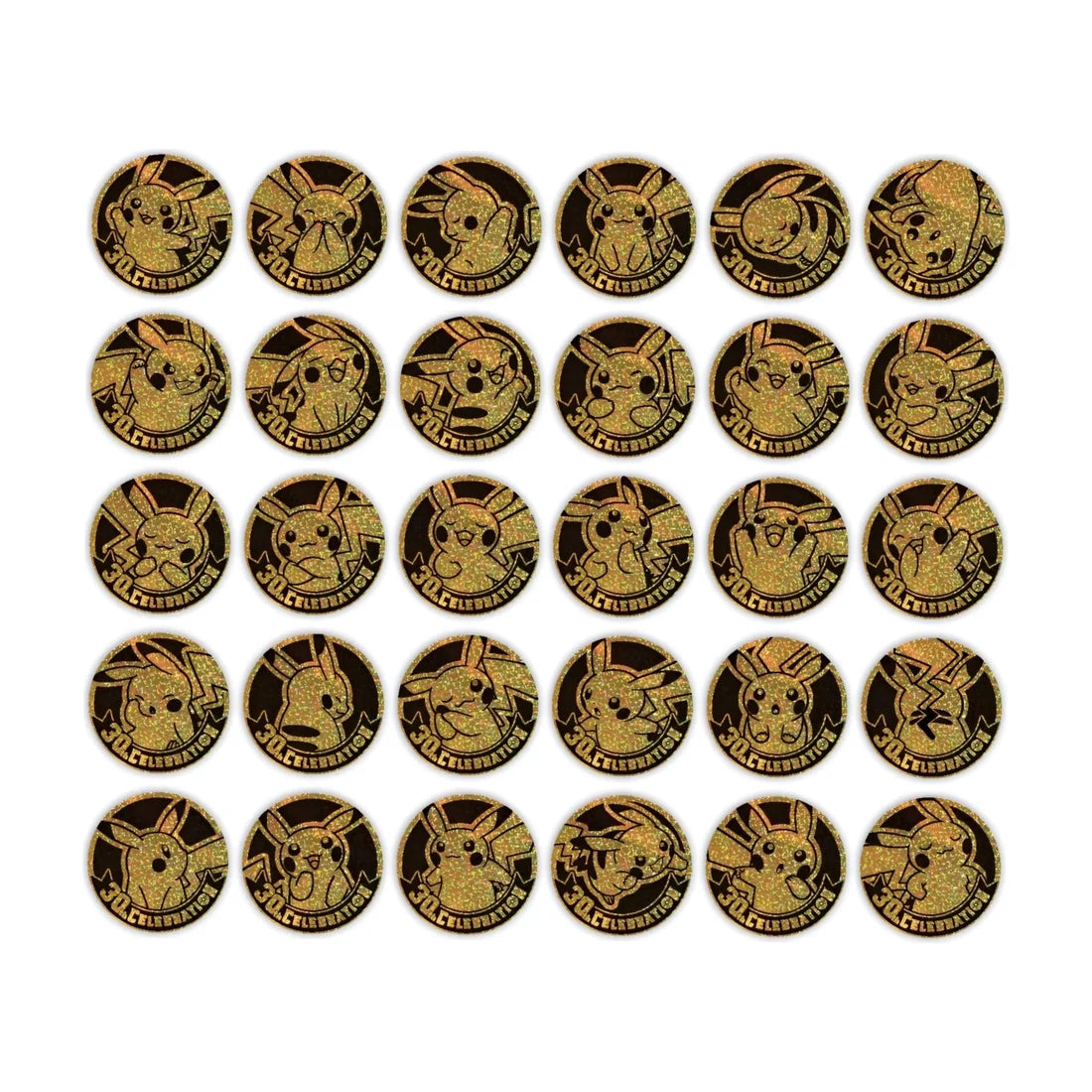 Pokémon 30th Celebration Pikachu Coins – Gold