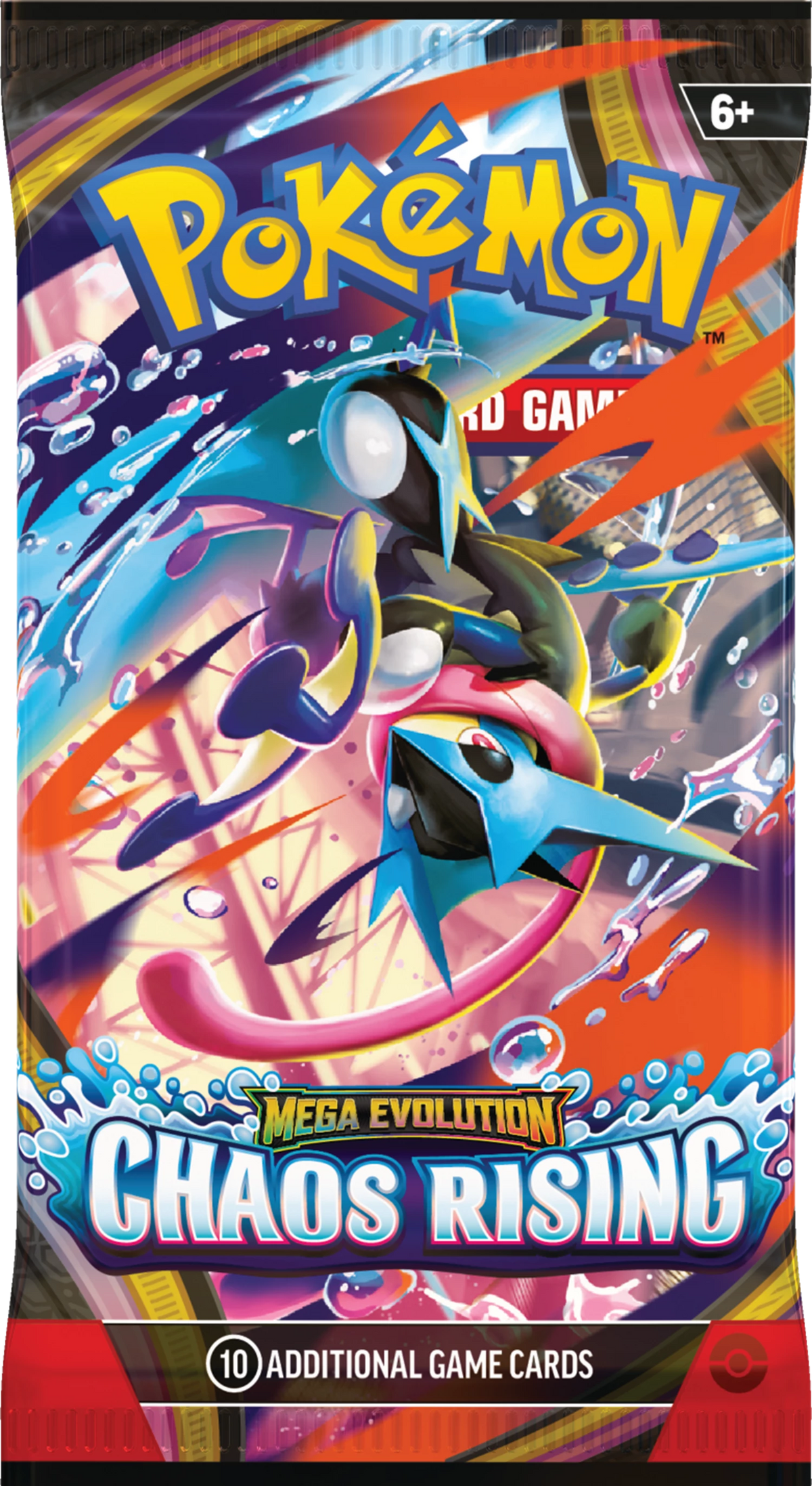 Pokémon Mega Evolution Chaos Rising – englisches Boosterpack, Mega Greninja Motiv