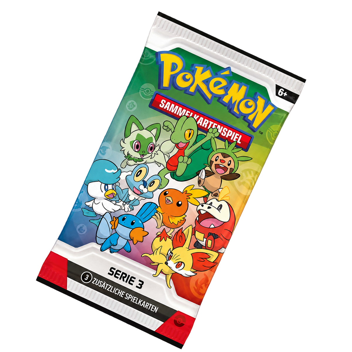 Pokémon Erste Partner Serie 3 – einzelner originalverschlossener deutscher Spezialbooster mit 3 Promokarten
