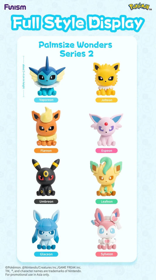 Pokémon Funism Palmsize Wonders Vol. 2 – alle 8 möglichen Figuren
