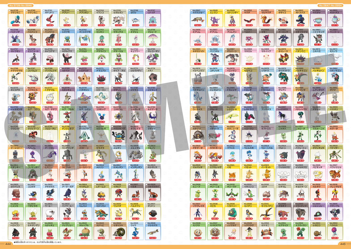 Pokémon Official National Pokédex 1996–2026 – National-Pokédex-Übersichtsseite