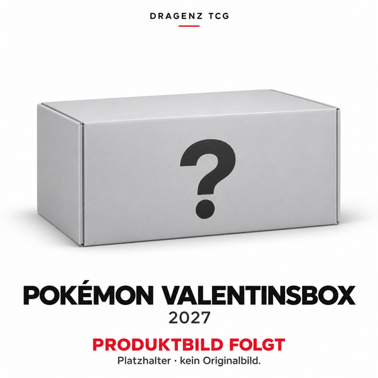 Platzhalter für Pokémon VALENTINSBOX 2027 – Produktbild folgt, kein Originalbild.