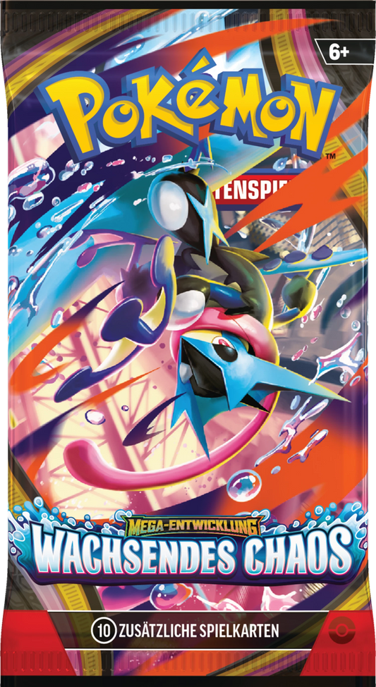 Pokémon Mega-Entwicklung Wachsendes Chaos – deutscher Mega-Quajutsu-Booster