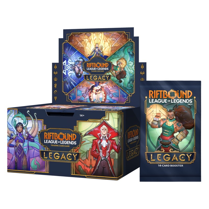 Riftbound League of Legends Legacy Booster Display mit Einzelbooster