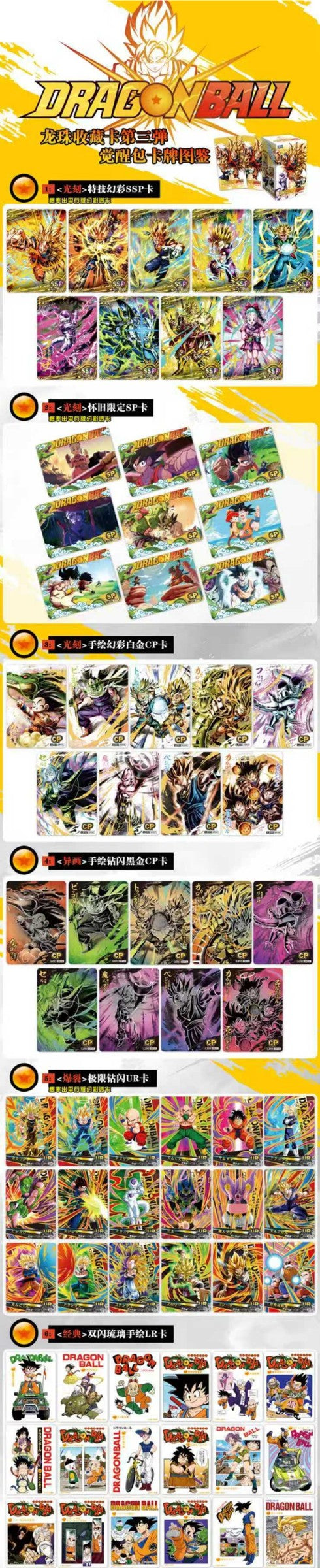 Star Picture Dragon Ball LZ03 card overview part 1