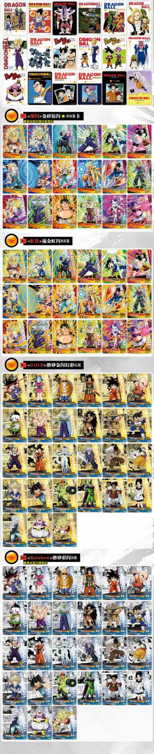 Star Picture Dragon Ball LZ03 card overview part 2