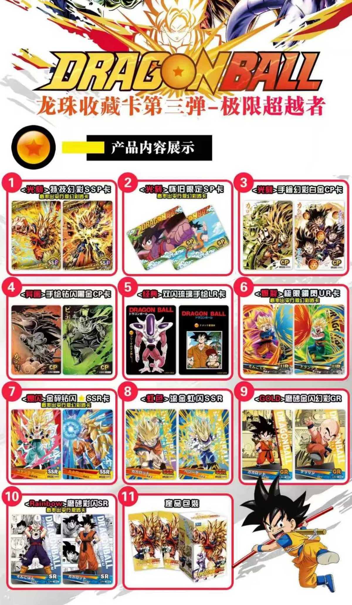 Star Picture Dragon Ball LZ03 rarity overview
